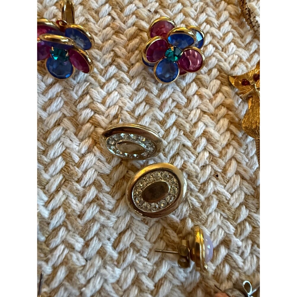 Large lot of vintage jewelry necklace earrings - Picture 5 of 12